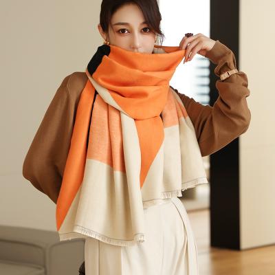 China Newest winter scarf shawls wraps lady long warm pashmina sheer cashmere cover neckerchief neck bandana hijabs stoles scarf for sale