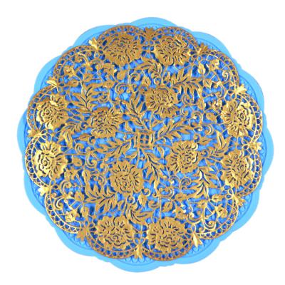 China Viable Round Magic Flower Series Silicone Fondant Mold, Cake Decorating Lace Mat Tool for sale