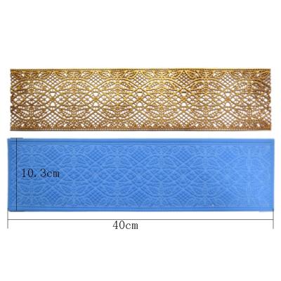 China Food Grade High Quality Non-Stick 3D Silicone Lace Stocked Baking Mat For Cake Decorating for sale