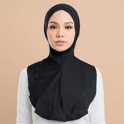 China Underscarf New Fashion Stocks Franc-yj 2871 New Fashion Stock Stretchy Breathable Neck Cover Sports Hijab For Muslim Women for sale