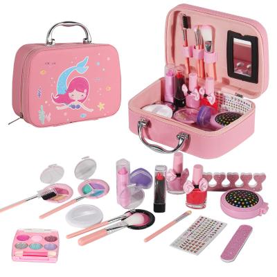 China F3-662 New Children's DIY Makeup Cosmetics Toys Nail Enhancement Fashion Handbag Girl's Toy Eco-Friendly Set Amazon Material for sale