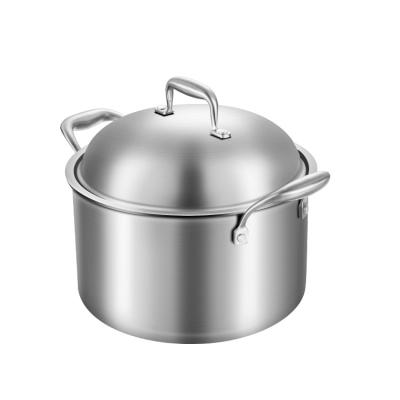 China Hot Selling Kitchen Cookware 304 Triple Stocked Premium Stainless Steel Soup And Stock Pot Cooking for sale