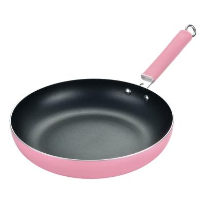 China Modern cheap hot sale stick high quality aluminum pan 24cm pink non for sale