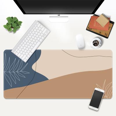 China HEATED Custom Sublimation Logo XL XXL Large Computer Keyboard scenery Deskpads Rubber Deskmats Mouse pad for sale