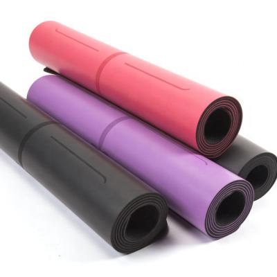 China Fitness yoga mat Custom print colors New Manufacture Pilates  6mm High Quality Organic Eco Friendly Recycle Durable  TPE Yoga Mat for sale