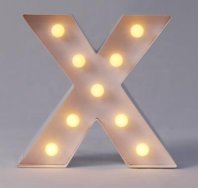 China Letter Battery Operated Marquee Decoration Christmas Decoration Event Paper Lights for sale