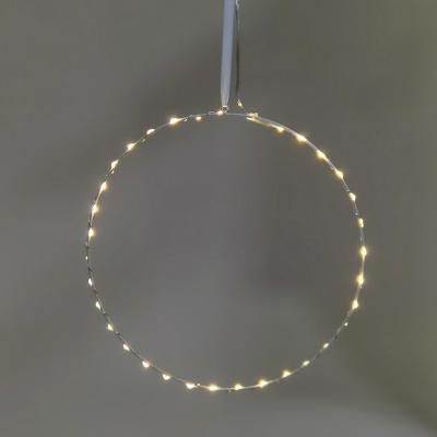 China Festival 5V DC USB SMD Lighting String with White Painted Metal Circle (Diameter: 30cm), 35 L Warm White SMD LED for sale