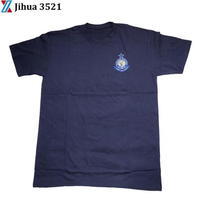 China Jihua Brand Anti-Shrink Ghana Police Slim Fit Combed Cotton Tank Top T-Shirt for sale