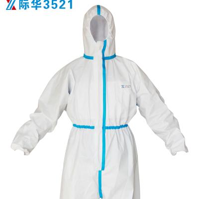 China Medical Disposable Coverall PET+PE Protective Coverall for sale