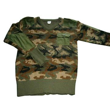 China Anti-pilling camouflage military pullover and sweater for sale