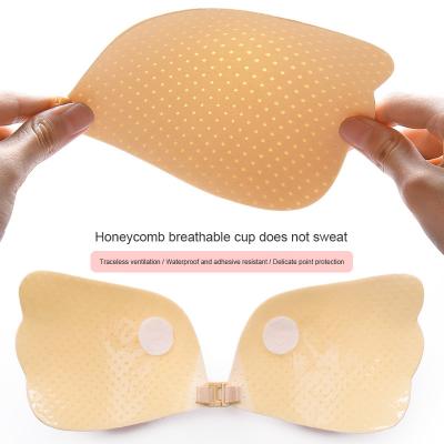 China Silicone Wireless Seamless Invisible Breathable Soft QUICK DRY Lift Up Bra Invisible Strapless Bra for sale