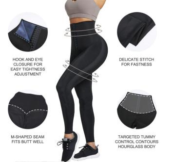 China Black Antibacterial Women And Top Corset Leggings Pants Blue Tummy Control Shapewear Waist Trainer Sweat for sale