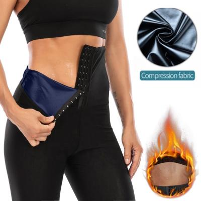 China China Wholesale Antibacterial Waist Training Increase Sweat Fitness Gaiters Waist Trainer Workout Leggings for sale