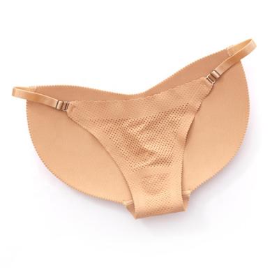 China Antibacterial Women Black And Skin Color Butt Lifter Padded Spandex Nylon Body Shaper Lift Panties for sale