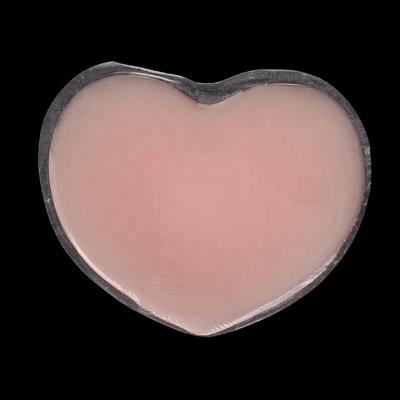 China Adhesive Nipple Cover Silicone Nipple Cover Women Heart Silicone Waterproof Reusable Invisible Invisible Shape for sale