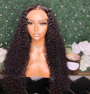 China Fast Shipping Water Wave Full Lace Wigs With Baby Hair Water Wave Brazilian Remy Human Hair Wigs For Women Color for sale