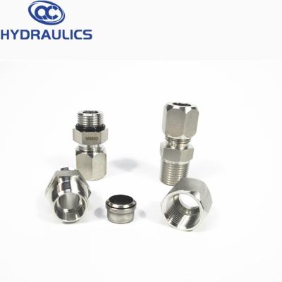 China Flameless Bite NPT SAE Bite NPT High Pressure Male-Female Hydraulic Hose Fittings for sale