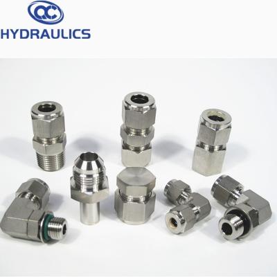 China Two-ferrule designs compression tube fittings swivel female tube fittings for air hoses for sale