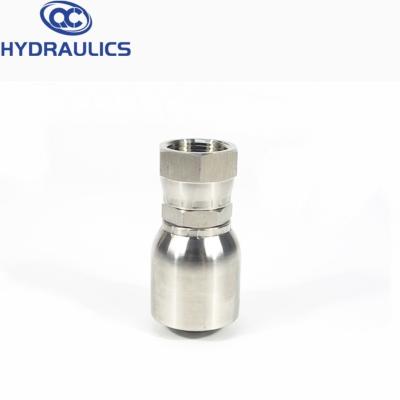 China SS304 One Piece Type Stainless Steel Hydraulic Hose Fitting With BSP Thread for sale