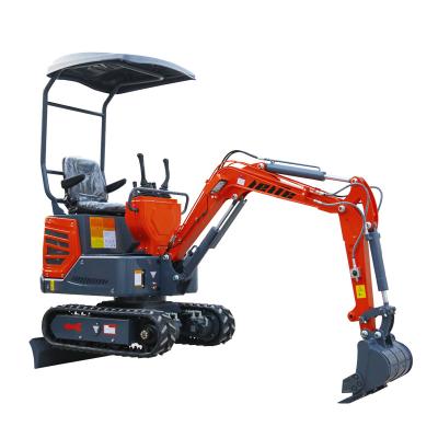 China Building Material Shops China Smallest Mini Excavator 1.2 Ton Mini Crawler Compact Digger Excavator Factory 1 Ton Price Customizable Small Digger for sale