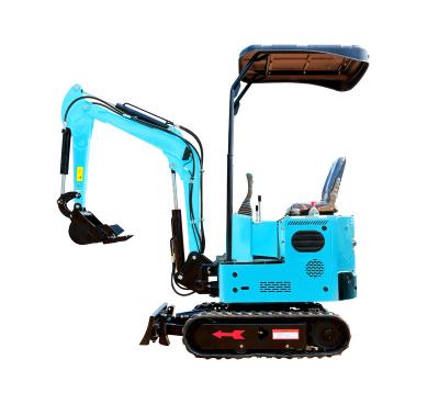 China Building Material Shops Quality CE Pretty Small Excavator 1 Ton Mini Crawler Joystick Digger Control Grapple For Mini Excavator for sale