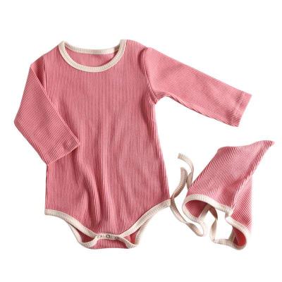 China New Design Toddler Romper Plain Color Comfortable Breathable Infants And Soft Baby Knitted Romper for sale