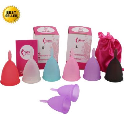 China Eco-friendly Wholesale Woman Silicone Menstrual Cup With Private Label for sale