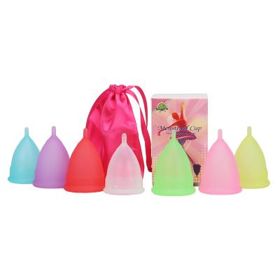 China Customized size silicone menstrual cup customized eco-friendly spell medical eco-friendly menstrual copa cup for sale