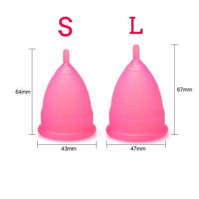 China High Quality Reusable Collapsible Silicone Paper Box Menstrual Cup for sale