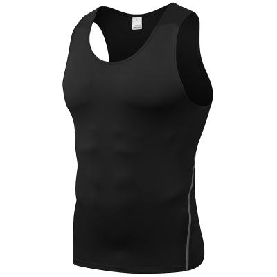 China Breathable Gym Bodybuild Tank Top Sports Tank Top Compression Sleeveless Shirt Running Vest Quickly Dry for sale