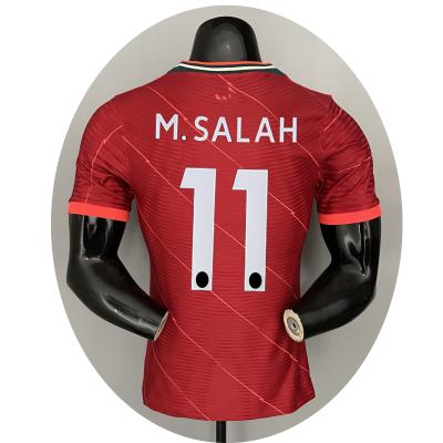 China Antibacterial MR SALAH New custom version 2022 season Liverpooling club football jersey soccer jersey player version jersey wear tank tops for sale