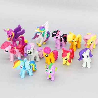 China China Manufacturer Character Horse Plastic PVC Model Play Toy 12pcs/set for sale