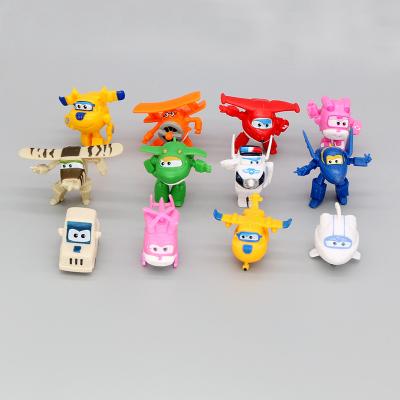 China Mini robot love Domiko Ledi deformation of a variety of flying man toy set super trumpet small children's plastic love Domiko Ledi for sale