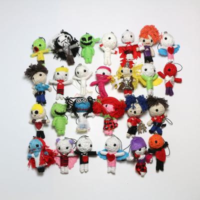 China Wholesale Cheap Handmade Plush Mini Voodoo Doll Festival Key Chain Key Chain Promotional Plush Voodoo Gifts for sale