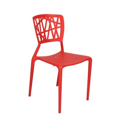 China Latest Modern Restaurant Free Sample Outdoor Bar Tree Yellow Molded Modern Stack Peep Side Bulk Plastic Chair For Home School for sale