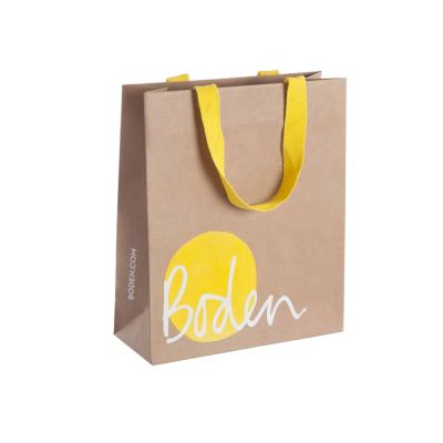 China Recyclable Machinery Making Kraft Paper Bag Wholesale Kraft Paper Food Packaging Bag With Different Handle for sale