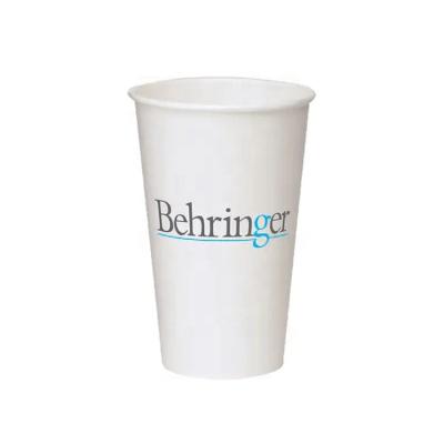 China Disposable Company Logo Printed 8 Ounce Vending Machine Coffee Paper Cup for sale