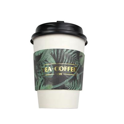 China High Quality DOUBLE WALL Custom Printed Paper Cup Sleeve For Hot Coffee Drink for sale