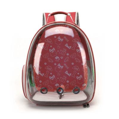 China Stored Transparent Cat Bag Take Out Portable Space Capsule Dog Shoulder Carry Pet Backpack for sale