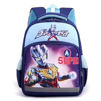 China New cartoon anti-theft schoolbag for primary school students canvas leisure edge protection load reduction backpack for kindergarten senio for sale