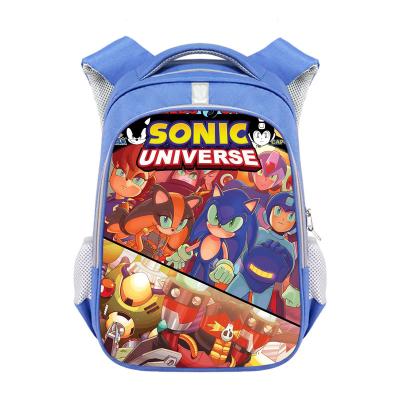 China Other School Kids Backpack Boy 2022 Cute Sonic Hedgehog Reflective Strip Backpack Bag Child Cartoon Sonic Backpack Fashionable for sale