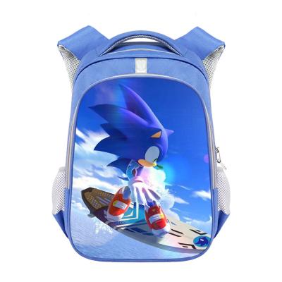 China Other Kids Backpack Fashion Kid Bags Cute Boy Sonic Bag Fashionable Sonic Hedgehog Reflective Strip Backpack Cartoon for sale