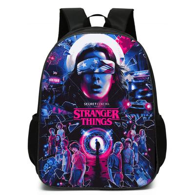 China Other Kids Backpack School 2022 Casual Funny Stranger Things Backpack Student Book Bag Softback Funny Backpack For Kids for sale