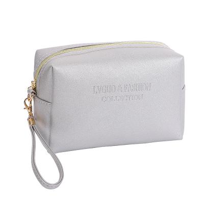 China New PU Cosmetic Bag Toiletry Bag Multifunctional Waterproof Leather Cosmetic Anti-theft Skin Care Product Storage Bag for sale