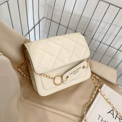 China 2022 New Style Women's Bag Anti-theft Small Bag Explosion Square Upper Sense Chain Cross - Body Bag for sale