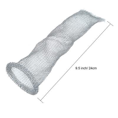 China Knitted Yarn Mesh As Lint Filters On Washing Machine Hoses for sale