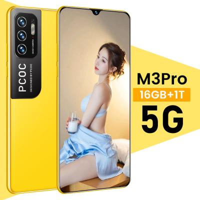 China Dual Pro 6.7 Global Version Dual SIM Smartphone 5G LTE Android 10 GPS WIFI 16+32MP Mobile Phone 16GB+1TB Inch SIM Card New M3 for sale