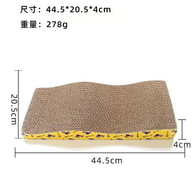 China New Design Furniture Protector Cat Furniture Scratcher Built-In Catnip Viable Cardboard Toy for sale