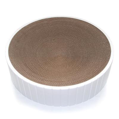 China Viable Protect Furniture Table Legs Hot Selling Pet Scratch Corrugated Low Cardboard Moq Cat Scratch Board for sale