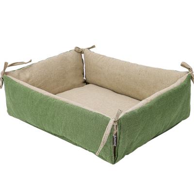 China Breathable Cute Cat Cushion Cat Bed Lying Mattress Design Deep Sleep Warm Pet Nest for sale